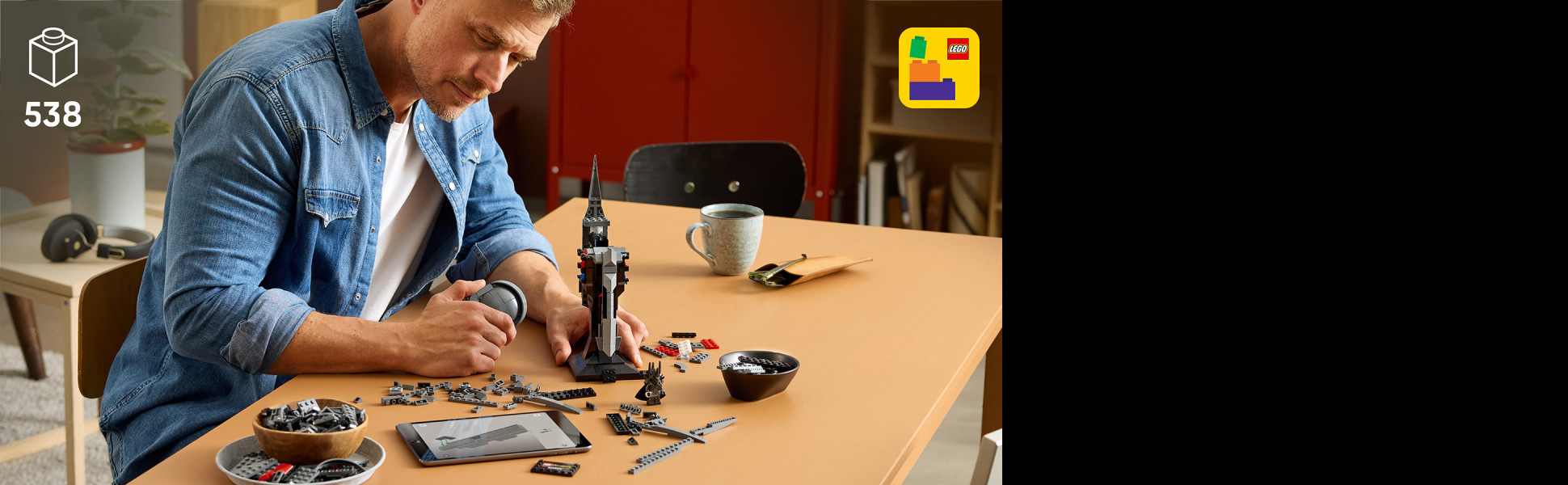 Power up the LEGO Builder app, where you can view models in 3D as you build, track your progress and explore other sets.