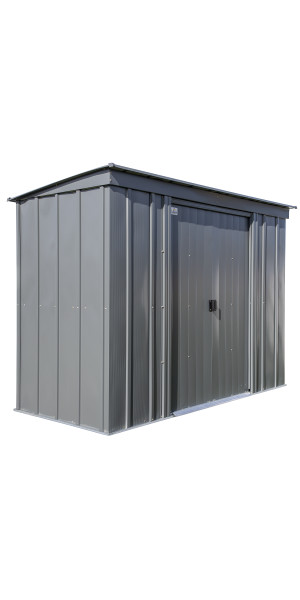 Arrow Classic Steel Storage Shed, 8x4, Charcoal