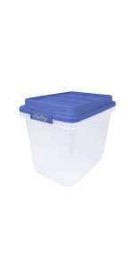 Hefty 72-QT HEFTY W/ HI-RISE LID Lowes.com  Storage bins, Cube storage bins,  Storage design