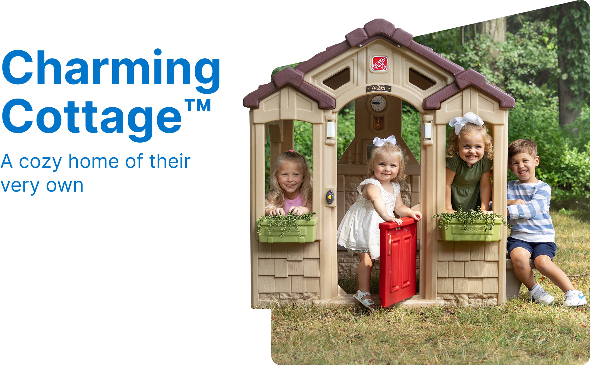 Playhouse Brand Step2 Charming Cottage Brown Toddler Plastic