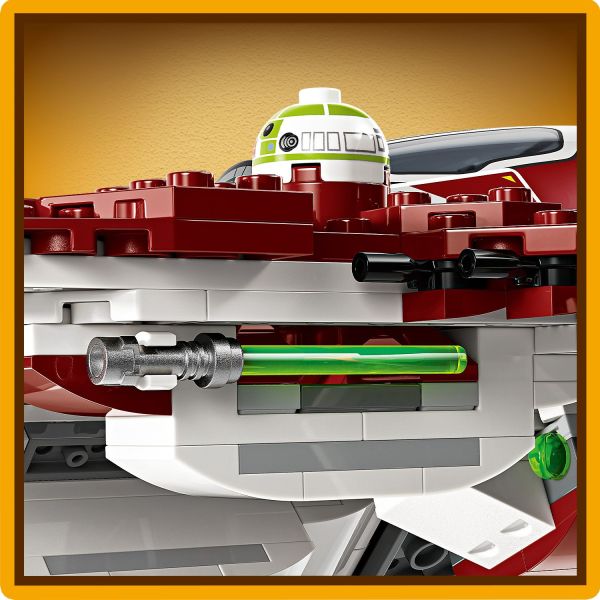 There’s also space on board for R7-A7 (and 2 Lightsabers ).
