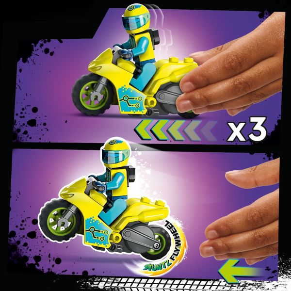 LEGO City Stuntz Cyber Stunt Bike Action Toy Motorbike 60358 
