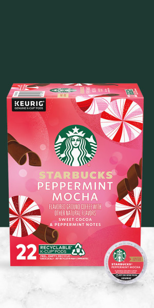 Starbucks Peppermint Mocha Flavored K-Cup Coffee