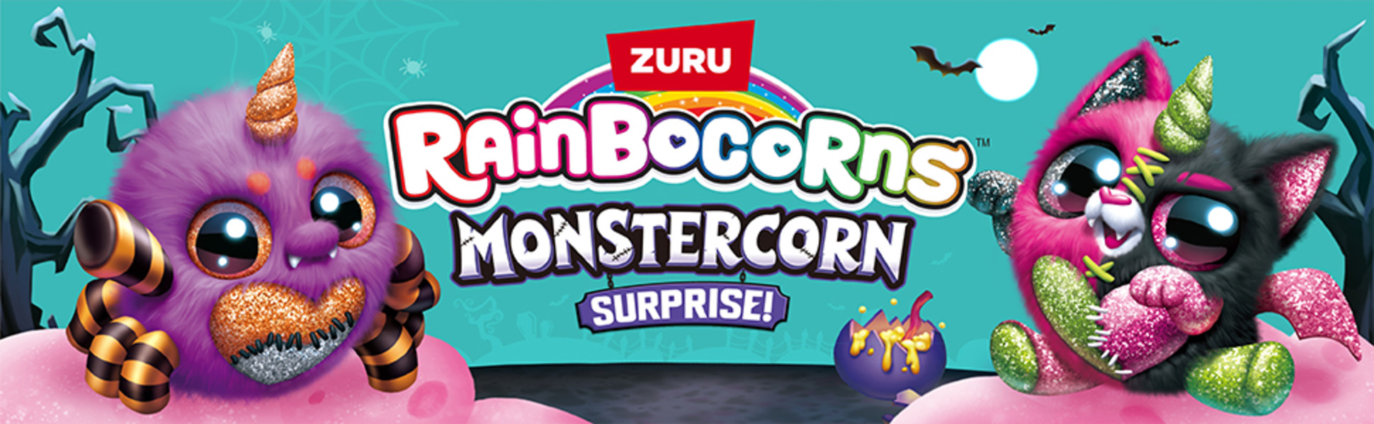 Rainbocorns, Monstercorn Surprise Plush Toy, 11 inch, Multicolor