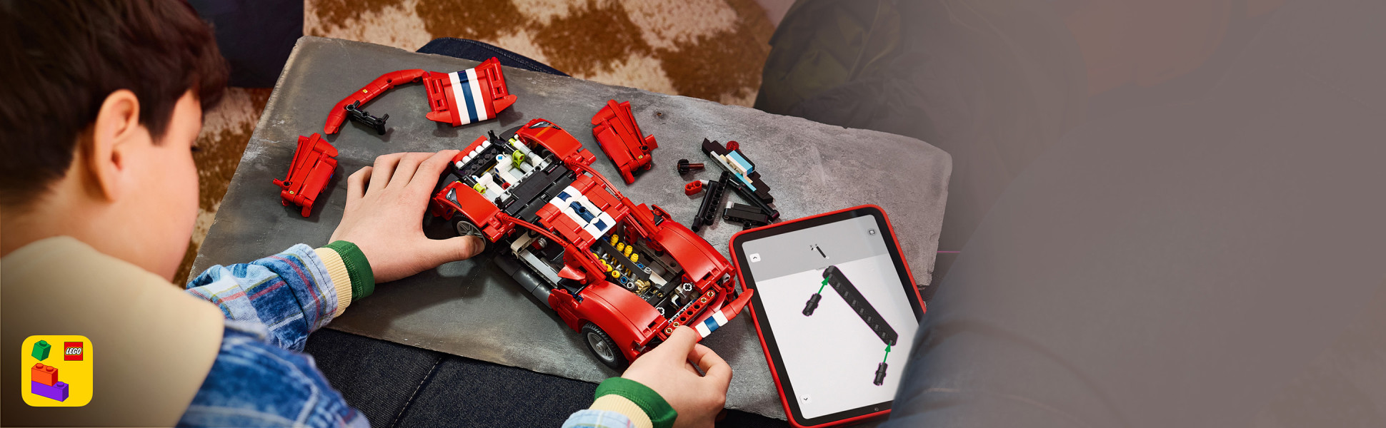 Includes interactive 3D building instructions