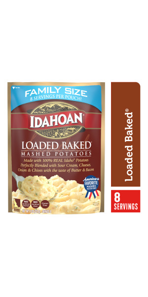 Idahoan® Loaded Baked® Mashed Potatoes Family Size, 8 oz (Pack of 8)