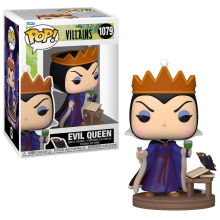  Funko POP! Disney: Villains Collectors Set - 4 Figure Set: Evil  Queen on Throne (Deluxe), Captain Hook, Cruella de Vil, & Lady Tremaine :  Toys & Games