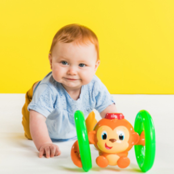 Bright Starts Wobble Bobble Crawl Toy, Ball & Unisex Baby Activity Chase