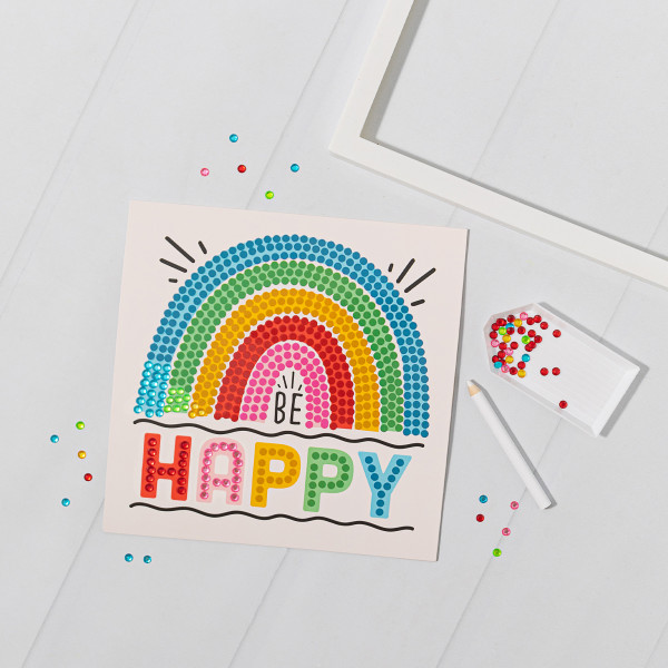 remio x リトルミス プリント giclee Little Yellow Bicycle: Rainbow & Blooms Gem Art Kit - 1100+