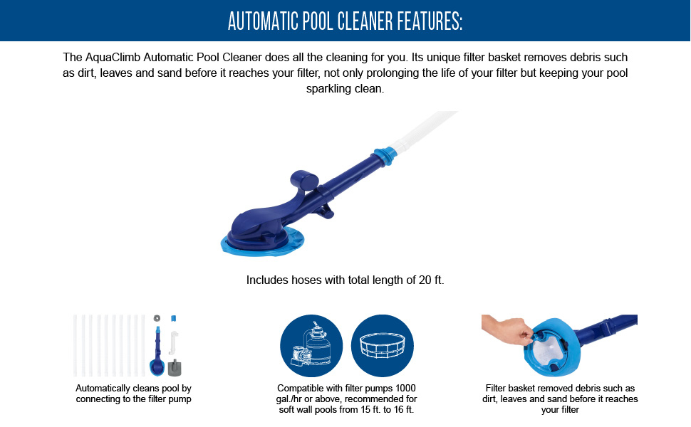 Flowclear AquaClimb newest Automatic Pool Cleaner