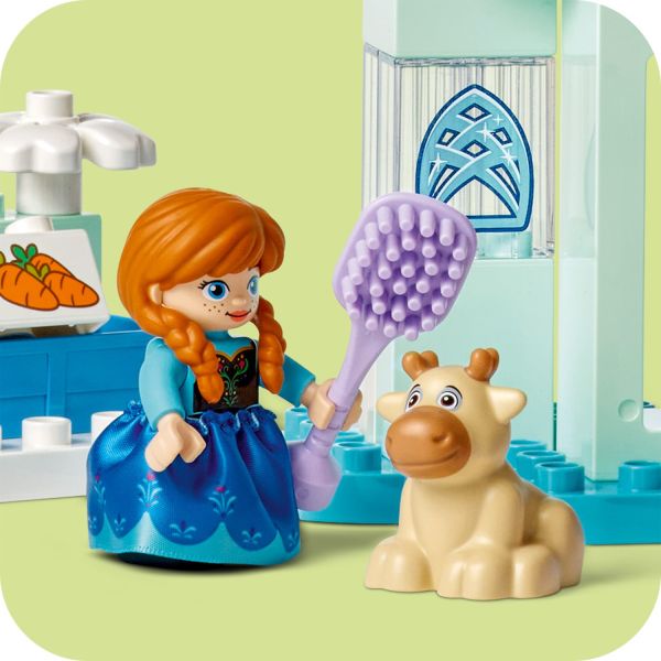 Care for Baby Sven by brushing his coat.