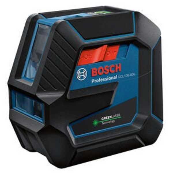 Bosch 100 ft. Green Laser Level Self Leveling with VisiMax Technology,  Adjustable L-Bracket Mount and Hard Carrying Case GLL100-40G - The Home  Depot