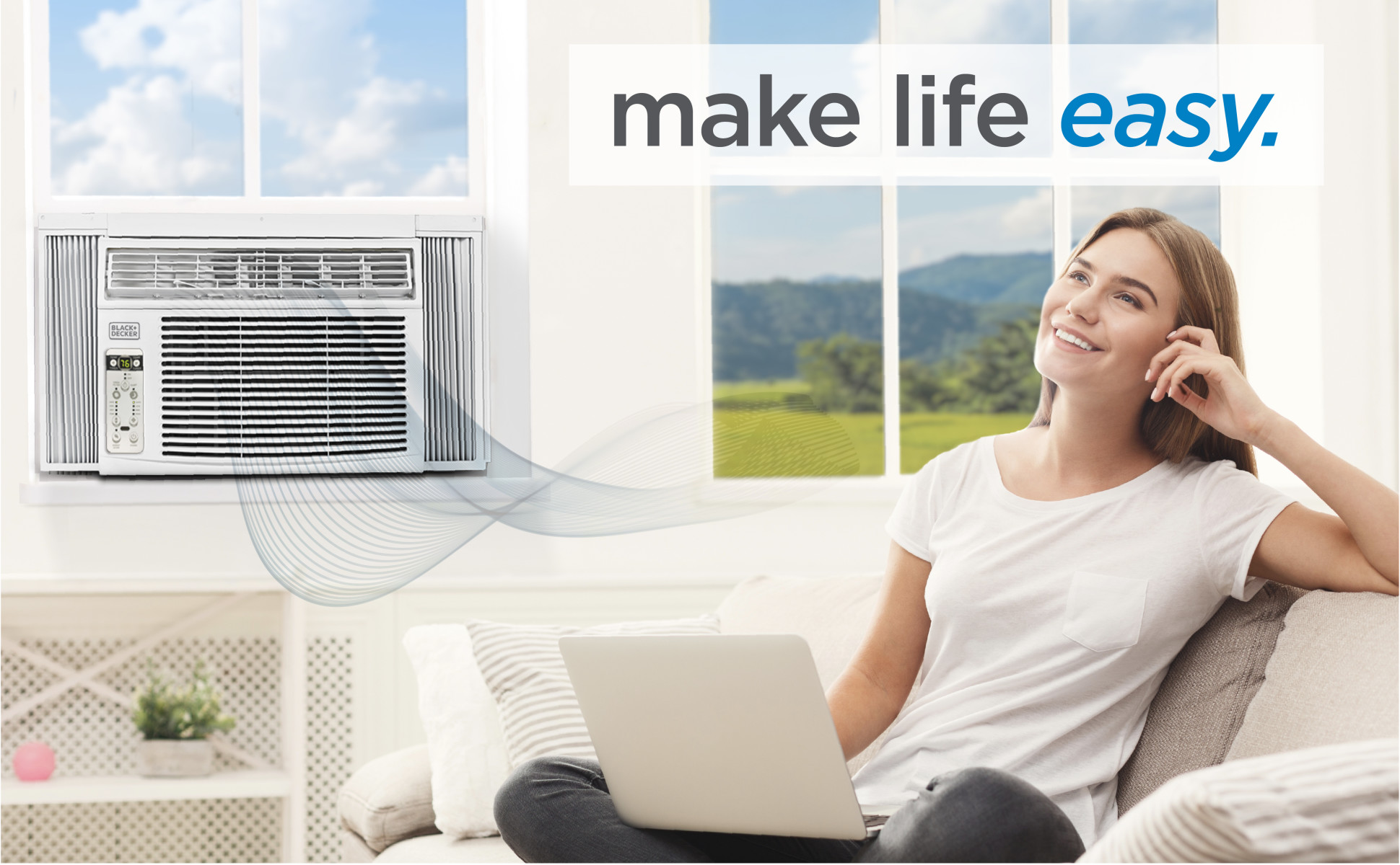 Black + Decker 10,000 Btu Window Air Conditioner, Air Conditioners, Furniture & Appliances