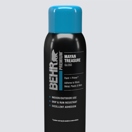 BEHR PREMIUM 12 oz. #52 White Gloss Interior/Exterior Spray Paint