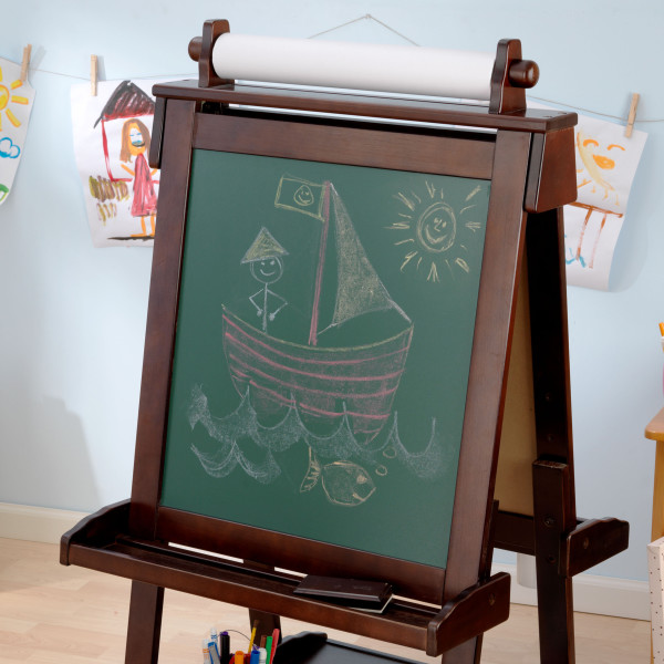 KidKraft Deluxe Wood Easel, White