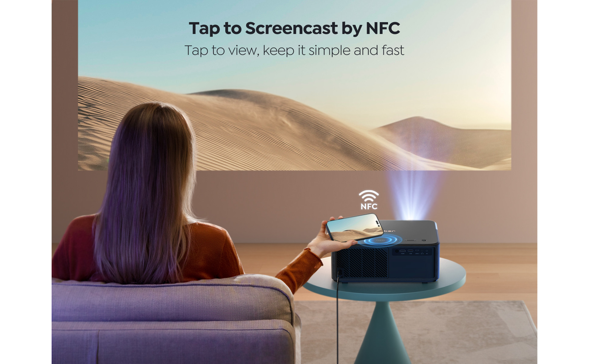 yaber k2s プロジェクターHDMI NFC JBL