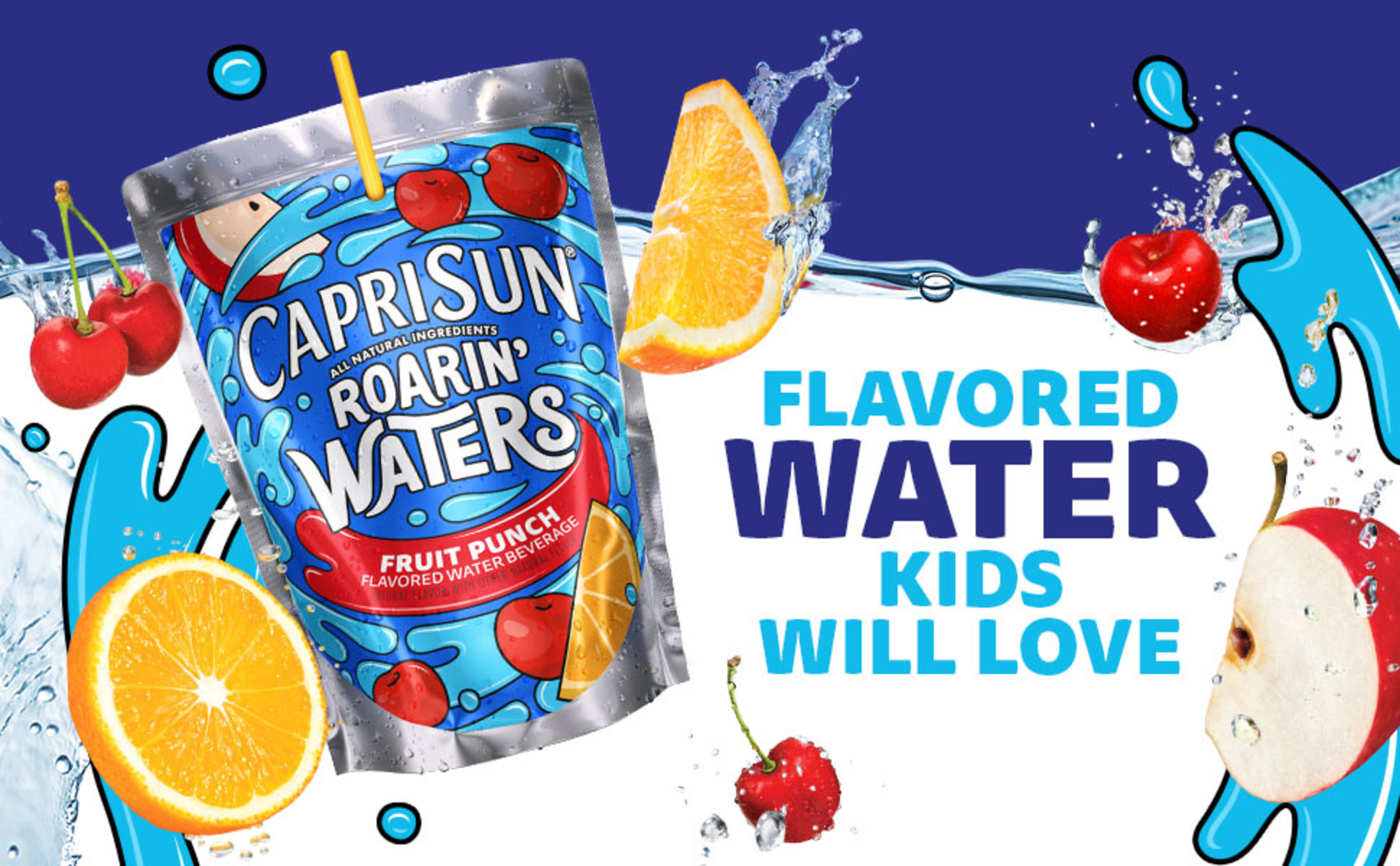 Capri Sun Roarin Waters Wild Cherry Waterfall Naturally