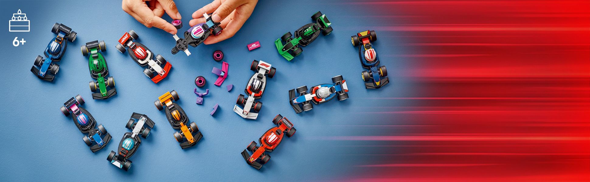 Kids aged 6 and up can enjoy a quick and easy build before hitting the racetrack to enjoy fun with these models.