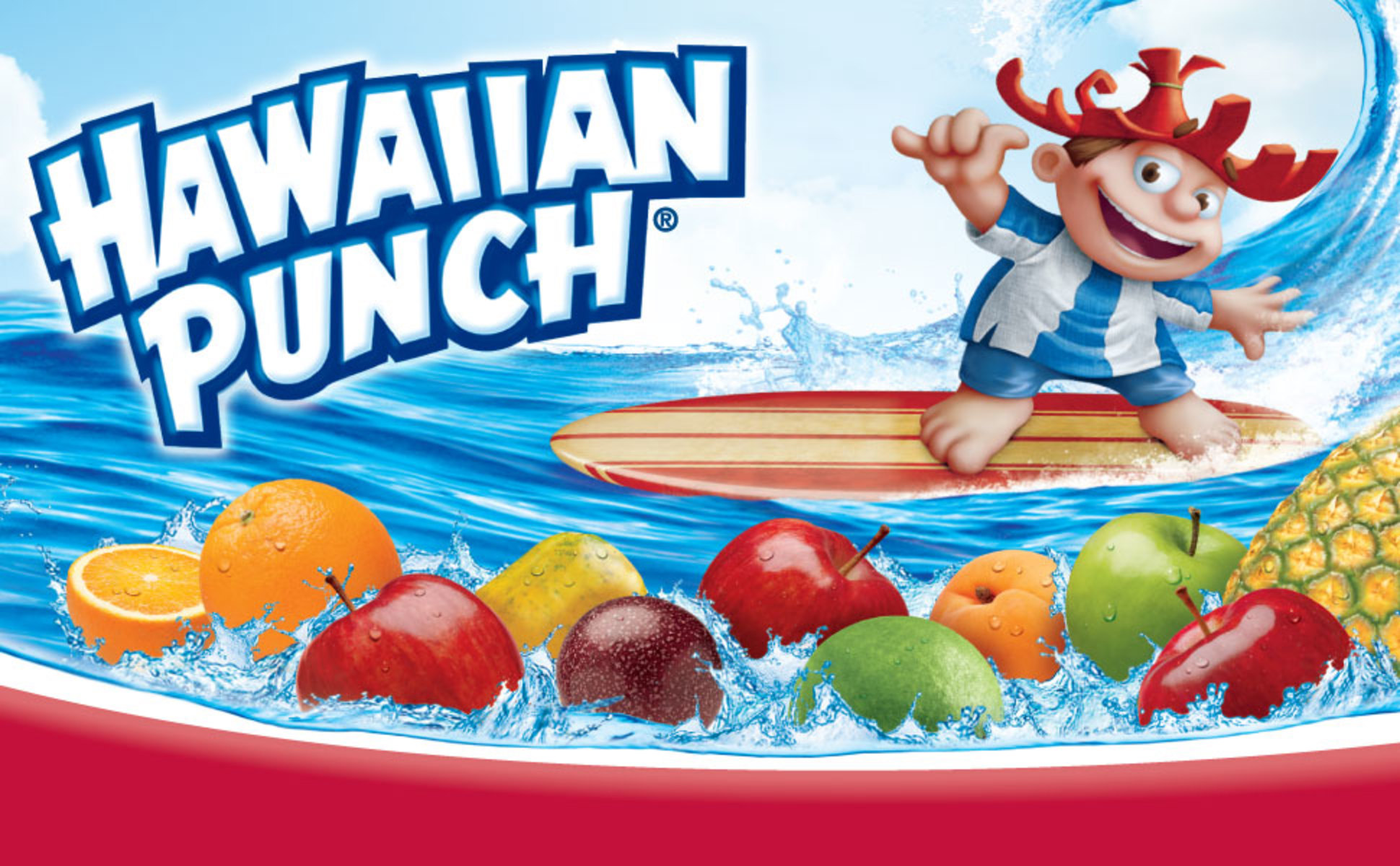 PR Hawaiian Punch Lemon Berry Flavor Juice, 8 pack, 54oz, Shelf