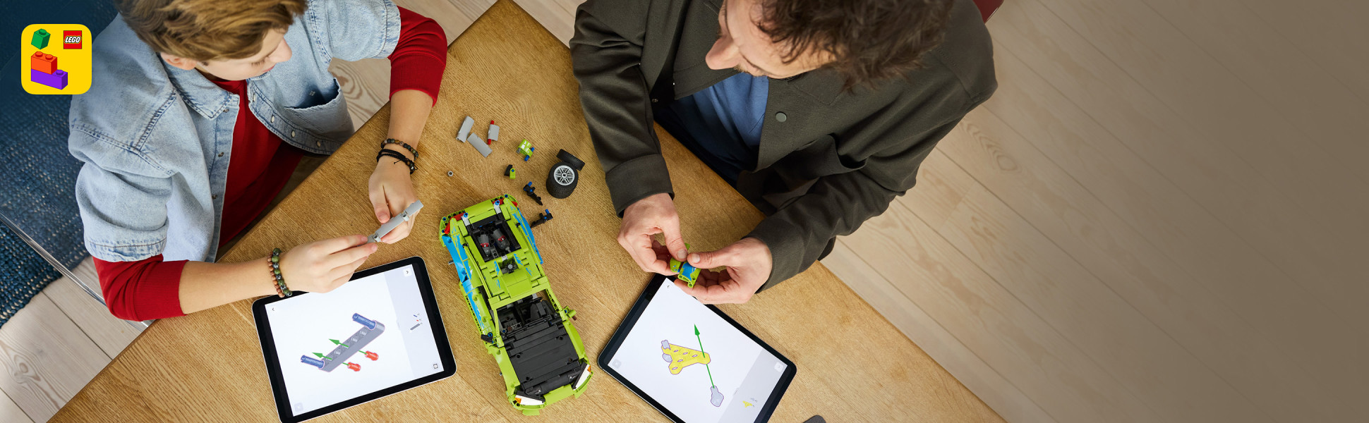 Includes interactive 3D building instructions
