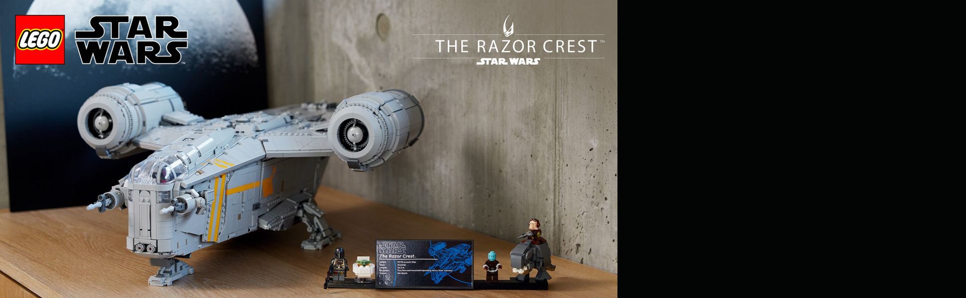 Imagine being a galactic bounty hunter as you build a LEGO Star Wars Ultimate Collector Series version of The Razor Crest .