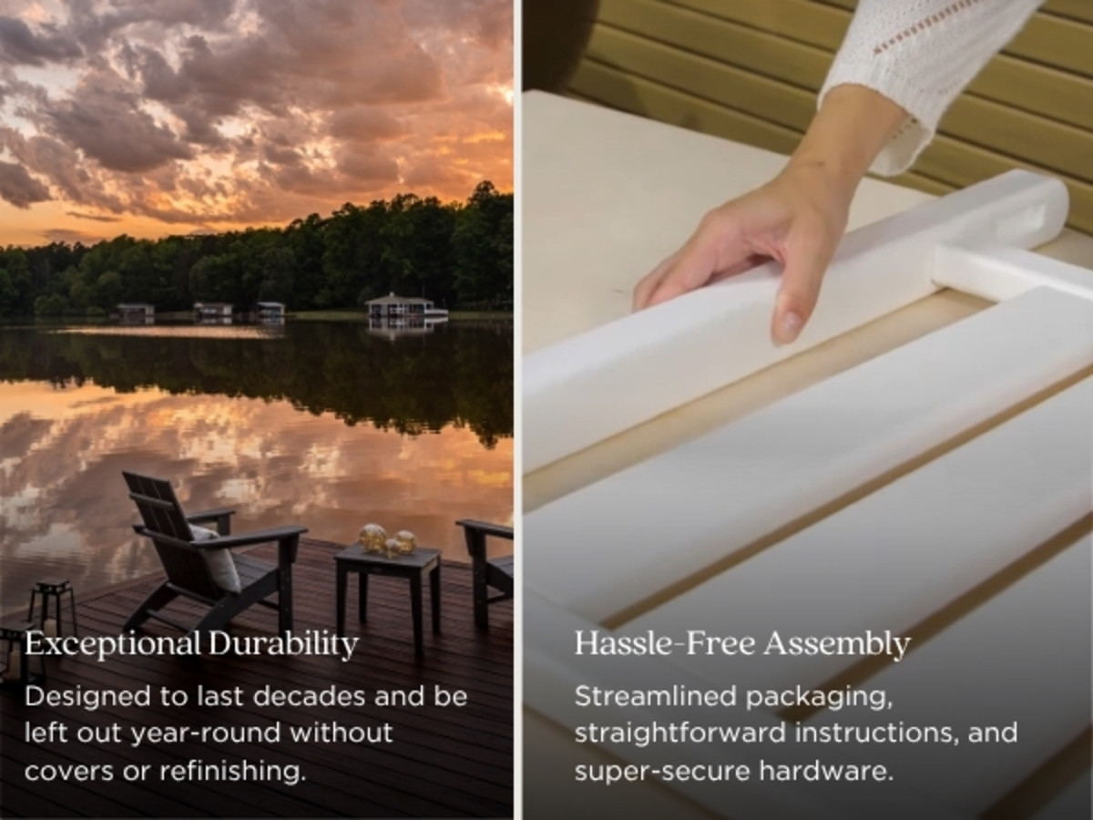 exceptional durability designed to last decades and be left out year-round without covers refinish