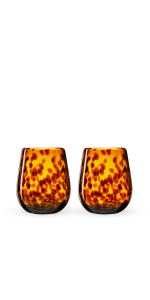 Tortuga Recycled Stemless Wine Glass Set by Twine Living