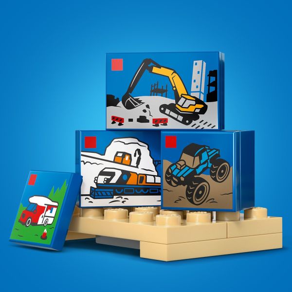 Includes 4 toy LEGO playsets for delivery.