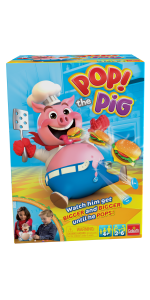 Pop The Pig Family Fun Game for kids with Egg Surprise Toys 