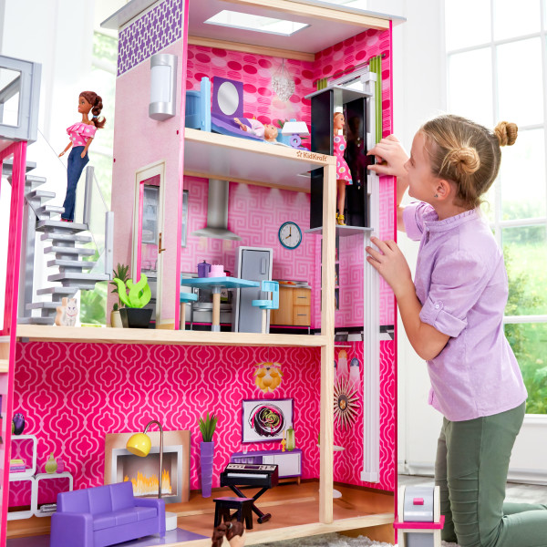 Kidkraft uptown deals wooden dollhouse