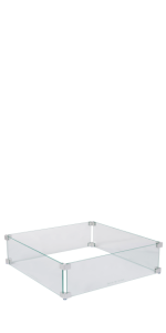 Fire Sense Premium Reflective Fire Glass, Clear