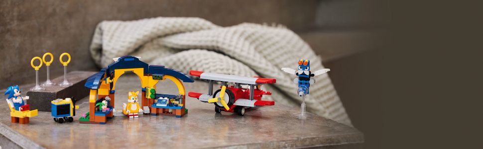 LEGO® Sonic the Hedgehog™ Tails' Workshop and Tornado Plane