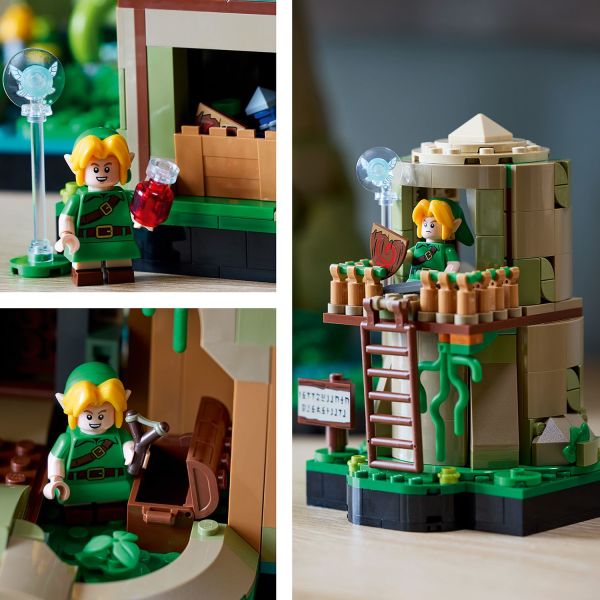 Small builds and game items add authenticity to the set.