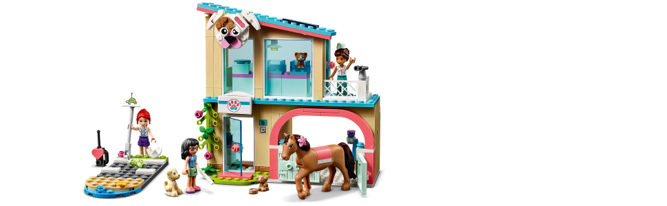 lego friends heartlake city vet clinic 41446