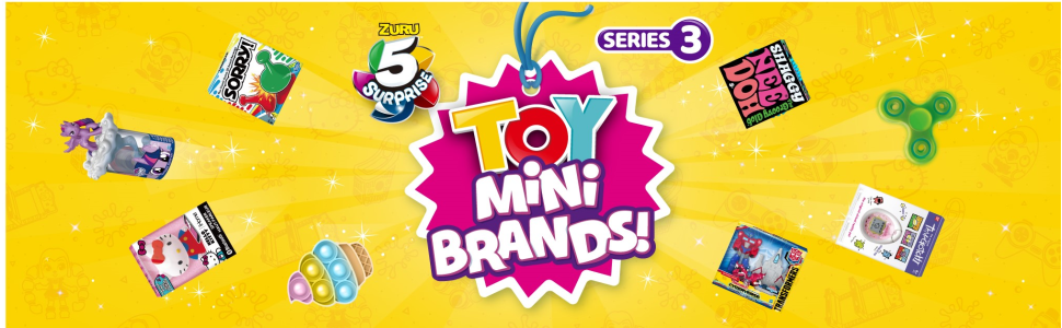 5 Surprise Toy Mini Brands Collector's Case Series 3 by ZURU Store &  Display 30 Minis, Comes with 5 Mini's Mystery Real Brands Collectibles