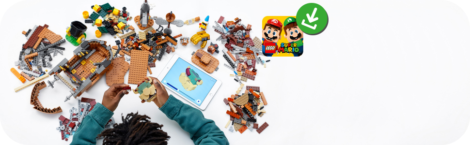 LEGO Super Mario Ensemble d'extension La forteresse volante de Bowser 71391  LEGO : la boite à Prix Carrefour