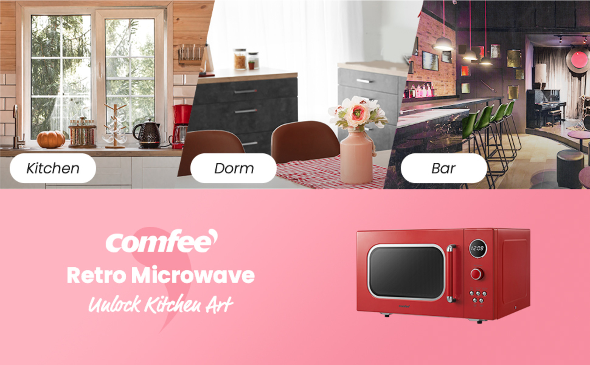 Customer Reviews COMFEE' CM-M093ARD Retro Microwave 
