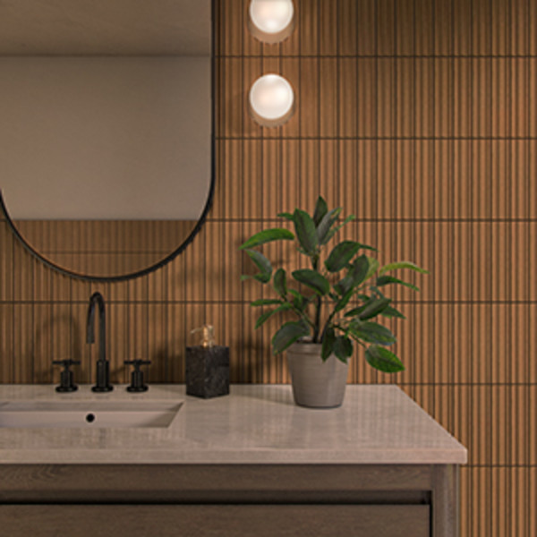 Daltile Calligo Nimbus 12 in. x 24 in. Glazed Ceramic Fluted Wall