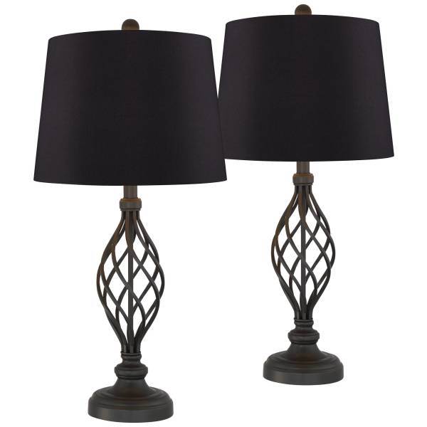 Black wrought on sale iron lamps