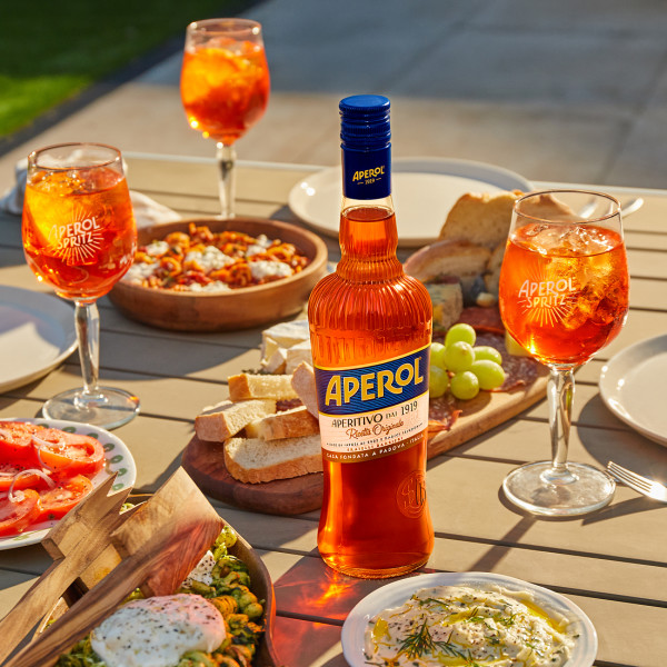APEROL, Liqueur, Italian, 750 mL Bottle, Orange, Herbs and Vanilla
