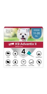 K9 Advantix II Monthly Flea Tick Prevention for Medium Dogs 11