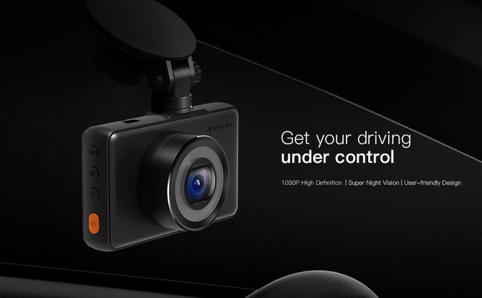 Apeman C450 C450 Dash Cam with 170° Field of View and 1080p Full