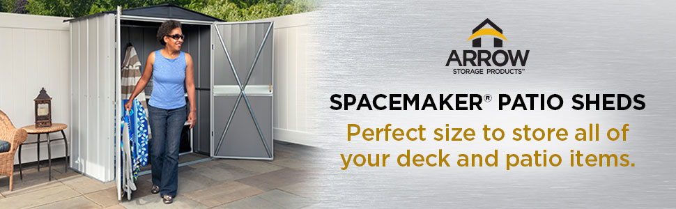Spacemaker® Patio Sheds - Perfect size to store all of your deck and patio items.