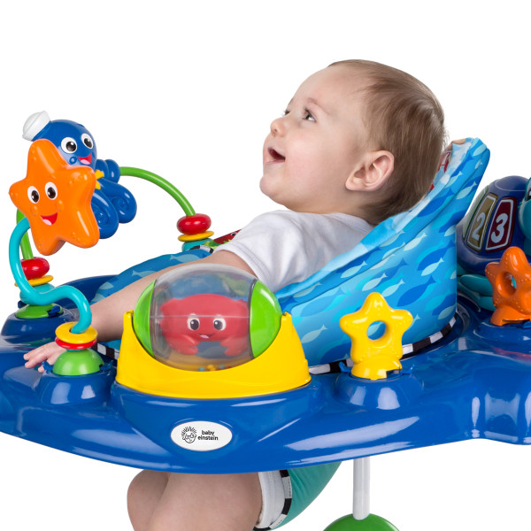 Baby Einstein Neptune s Ocean Discovery Jumper Active Play Bouncer with Spin Feature Walmart