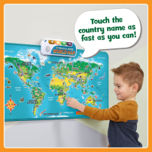 LeapFrog Touch Learn World Map Interactive Wall Map For, 51% OFF