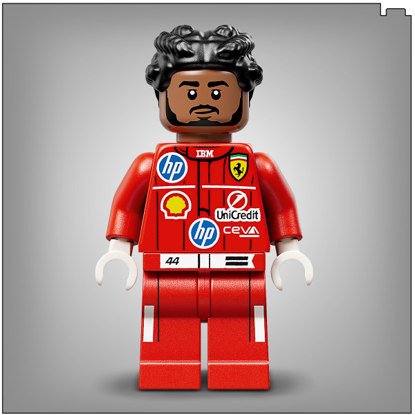 Let a Lewis Hamilton minifigure ignite your imagination.