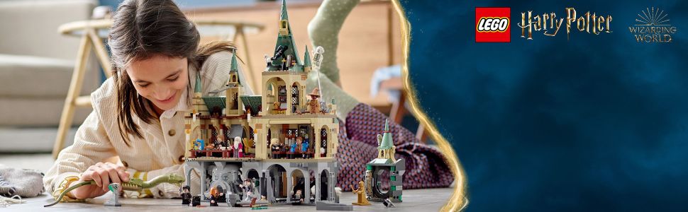 LEGO Harry Potter Hogwarts Chamber of Secrets 76389 Castle Toy with The  Great Hall, 20th Anniversary Model Set with Collectible Golden Voldemort  Minifigure and Glow-in-the-Dark Nearly Headless Nick 