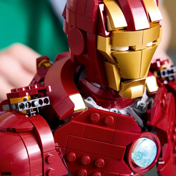 LEGO Marvel Iron Man MK4 Bust Building Kit for Adults 76327