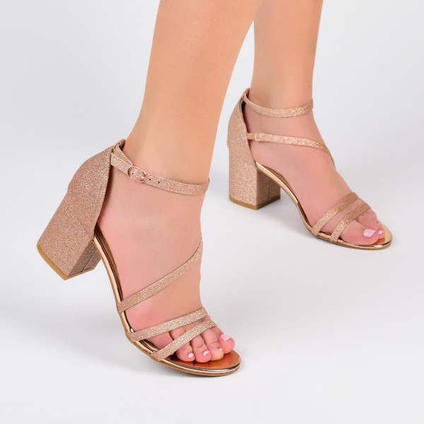 new look rose gold sandals