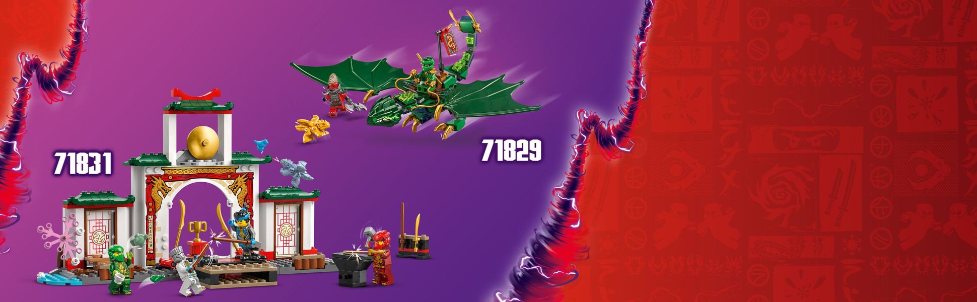 LEGO NINJAGO Lloyd's Green Forest Dragon Toy - Pretend Play